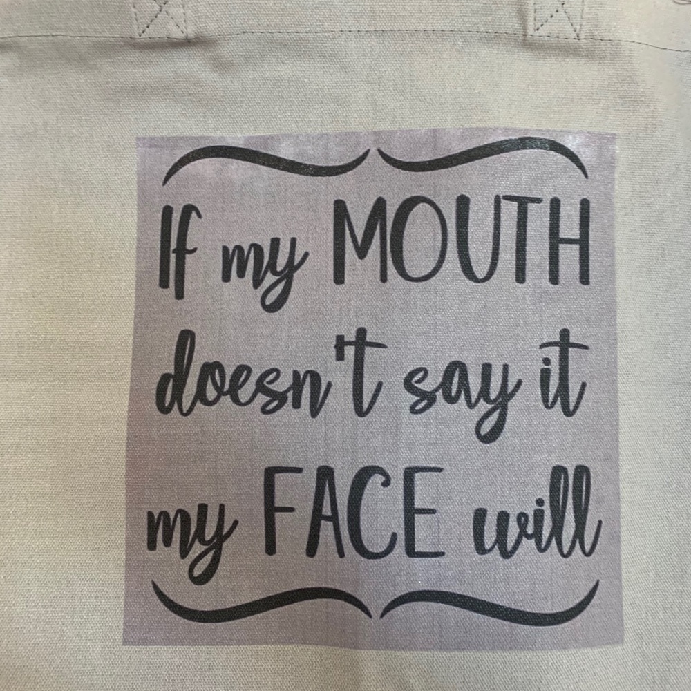 Mouth canvas tote